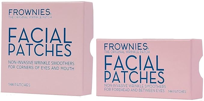 Bundle-2 Items: Frownies Forehead & Between Eyes (144 Patches) + Frownies Corners Of Eyes And Mouth (144 Patches) Combo Pack