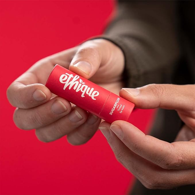 Ethique Sugarplum Nourishing Tinted Lip Balm - Plastic-Free, Vegan, Cruelty-Free, Eco-Friendly, 0.32 oz (Pack of 1)