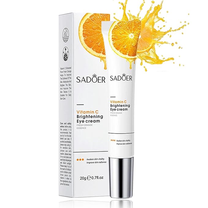 Eye Cream For Dark Circles, Anti Aging Eye Cream With Vitamin C, Hyaluronic-acid & Orange Extract, Under Eye Cream For Puffiness And Bags, Eye Cream For Reduce Fine Lines, Wrinkles & Dark Circles