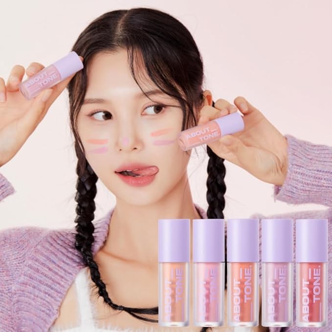 Fluffy Air Blusher 5 Colors - Lightweight Melting Liquid Blush for Colorful Cheeks, Highly Pigmented, Cheekbones and Eye Makeup, Soft Matte Finish, Buildable Formula (05 DUSTY ROSE)