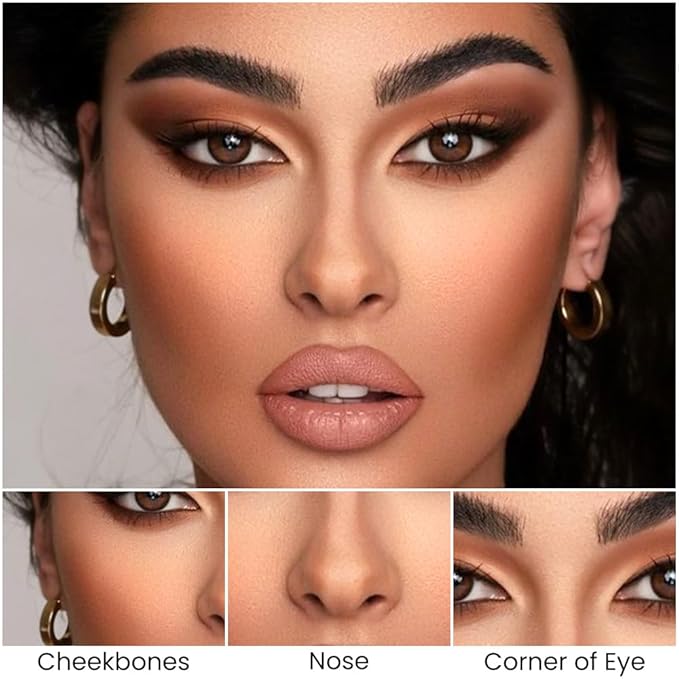 evpct 2in1 Face Shaping & Contouring Stick Cream Contour Concealer Bronzer Stick Makeup Kit for Face Highlighter Makeup Stick contorno maquillaje de maquillaje, ORIGINAL Universal + ORIGINAL Medium