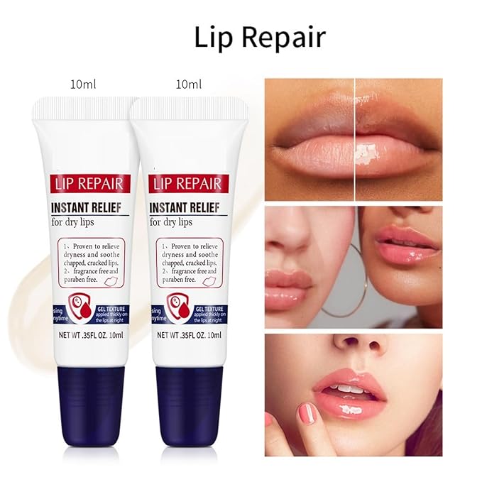 Lip Repair Gel, Moisturizing Lip Repair Soft Moisturizing Lip Care, Soothe & Protect Lip Balm.