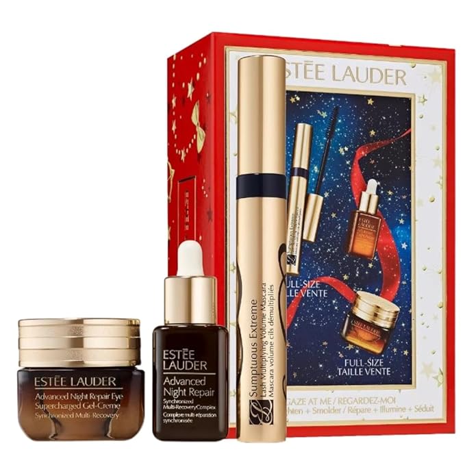 Estée Lauder Gaze At Me Advanced Night Skincare and Sumptuous Extreme Mascara Gift Set