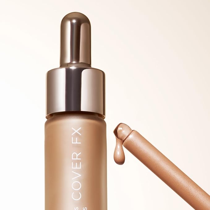 COVER FX Custom Bronzer Drops - Sunkissed: Neutral Bronze - 1 Fl Oz - Radiant Glow Liquid Bronzer - Customizable Color
