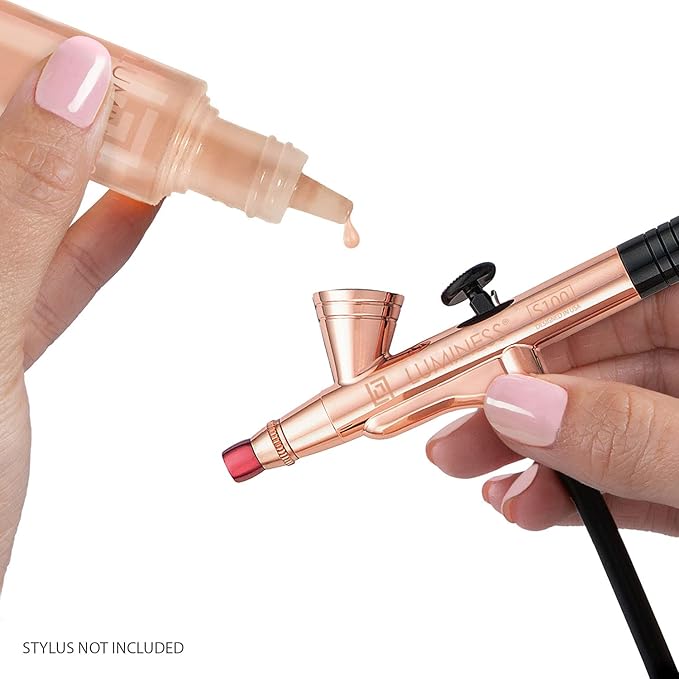 LUMINESS Rose 4-in-1 Airbrush Foundation - Shade 070, Warm, 0.50 Oz