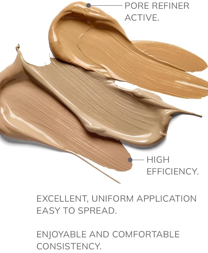 FARMASi Vfx Pro Foundation, Full Coverage Liquid Cream, Lightweight Long Lasting Coverage, Breathable Skin Moisturizer with Color True Matte Blending, Face Makeup, 1 fl. oz / 30 ml - Cool Dark 20