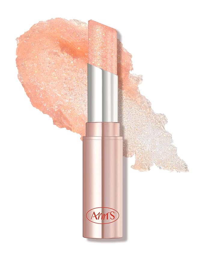 AMTS Tinted Lip Balm - Crystal Lights | Hydrating Glitter Lipstick | Pearl Shimmering Daily Lip Makeup for dry, cracked, chapped lips | korean beauty Moisture Lip Tint