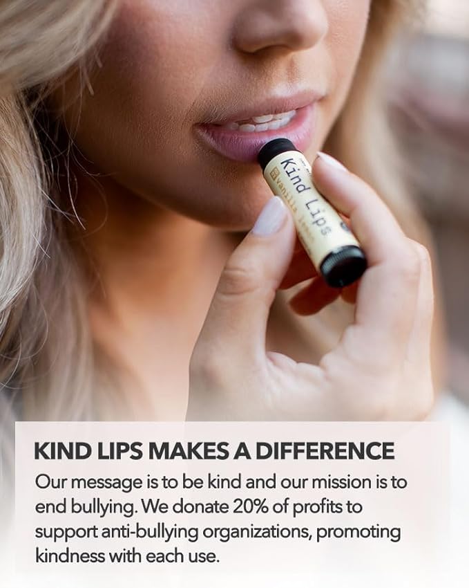 Kind Lips Lip Balm - Nourishing Organic Lip Care for Silky Smooth and Cracked Lips - BubbleGum Flavor Chap Stick and Lip Moisturizer - 100% Natural Ingredients - 0.15oz (Pack of 1)