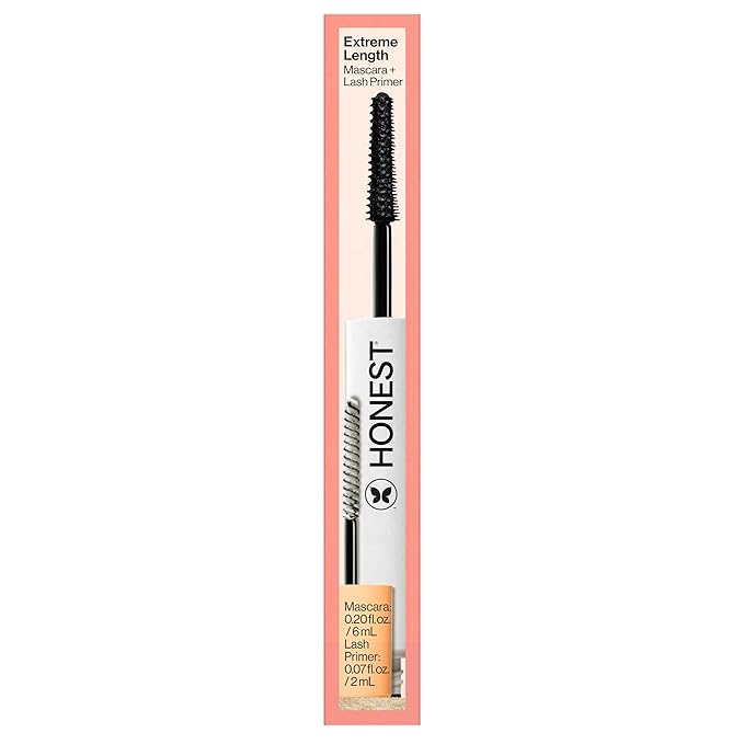 Honest Beauty 2-in-1 Extreme Length Mascara + Lash Primer 3-Pack | EWG Verified + Cruelty Free | 0.27 fl oz each (pack of 3)