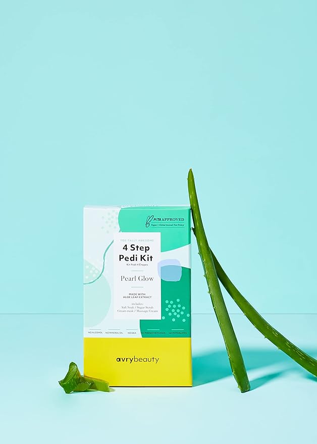 4-Step 2-pack, Pedi Pearl Glow scent, Aloe Infused, Salon Services, Pedicure, Pedi, Spa, Hydrating Pedicure, Soothing