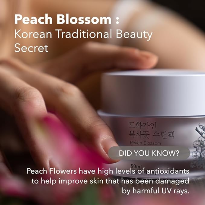Gentle Peach Blossom Overnight Mask l Vitamin C, Rejuvenating, Hydrating l Product of Korea - 1.69 fl. Oz