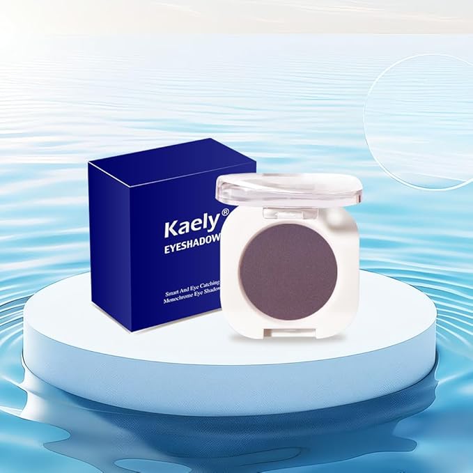 Eggplant Purple Single Matte Eyeshadow Makeup, Neutral Powde Eye Shadow for Women, Deep Dark Mauve Plum Purple Matte Singles Eyeshadow Palette Pigmented Waterproof, Girls Eyeshadows Gift 15