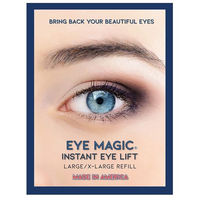 Eye Magic Premium Eye Lift (L/XL Refill) Made in America Lifts and Defines Droopy, Sagging or Hooded Eyes Safe For Daily Use