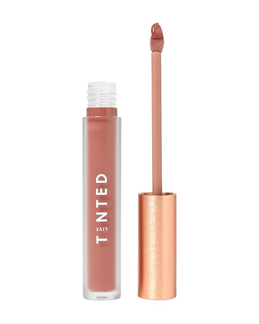 Live Tinted Huelip Liquid Lip Crème - Weightless, Long-Lasting Liquid Lip with Hyaluronic Acid and Jojoba Oil For a Soft, Comfortable, Moisturized Finish - 0.09 fl oz - Warm Brown