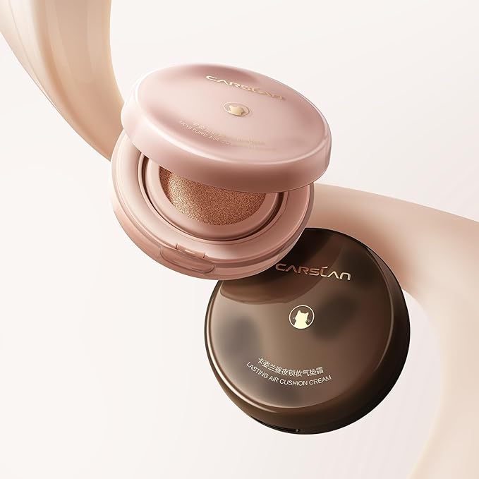 Lasting Air Cushion Cream Face Foundation Makeup, Lightweight, Medium to Full Coverage, Semi-Matte, Long-Lasting Oil Control Finish Foundation, P02 Fair For Oil Skin (Refill Included)