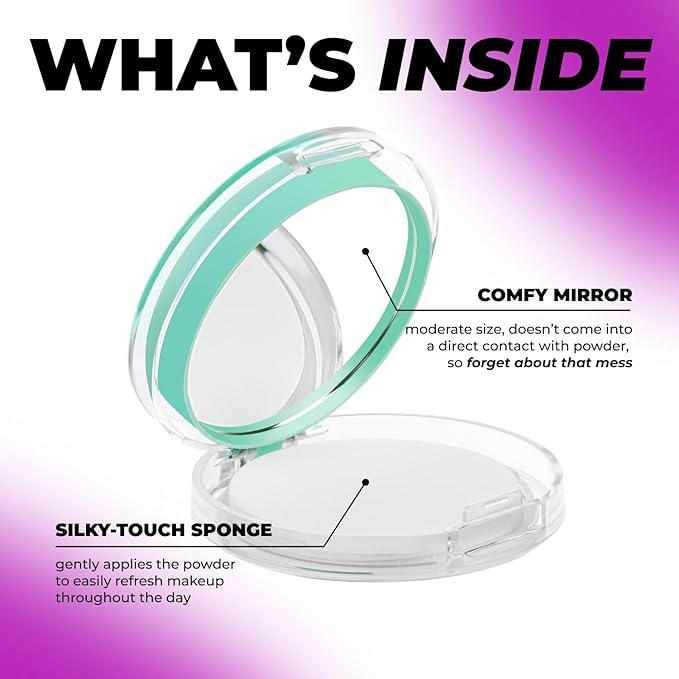 Lamel OhMy Clear Face Powder - Light Natural Coverage & Suet Control - Cruelty Free - Vanilla N.402