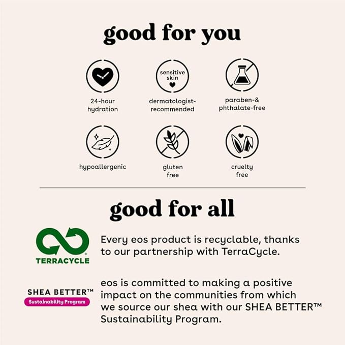 eos 24H Moisture Super Balm- Honey Apple, Lip Mask, Day or Night Lip Treatment, Made for Sensitive Skin, 0.35 fl oz (Pack of 2)