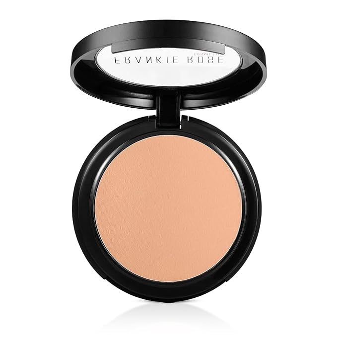 Frankie Rose Cosmetics Powder Foundation – Full Coverage Face Powder For Pores & Imperfections, Evens Out Skin Tone & Shine-Control | 58 Grams (Vintage)