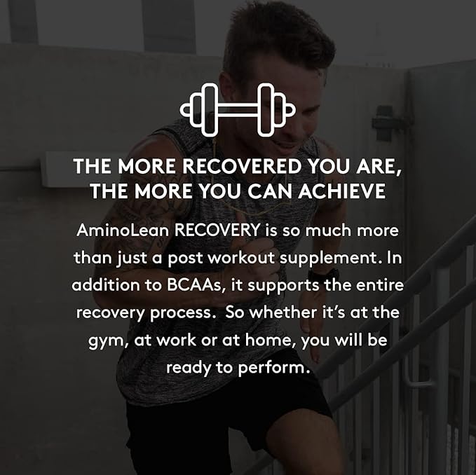 AminoLean Hydrating Electrolyte Powder and Recovery Drink with Sea Minerals, Nootropic Mushrooms, and Vegan Amino Acids, BCAAs + EAAs for Post Workout Muscle Building, Tropical Punch