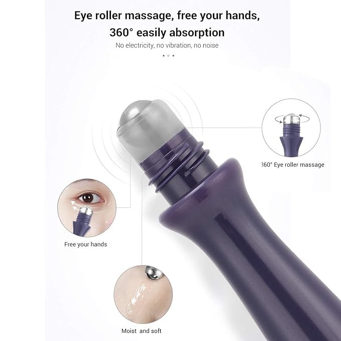 RollOn Eye Serum, Moisturizing Eye Serum AntiWrinkle Skin Lifting Firming Eye Serum for Anti Aging Skin Care with Dark Circles (01)