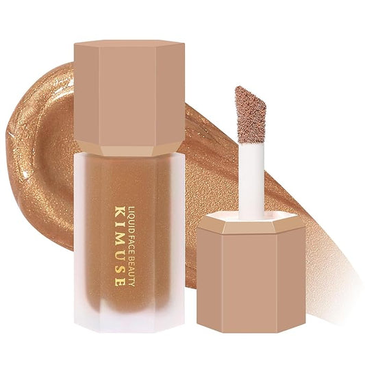 KIMUSE Soft Liquid Contour Stick, Glow Liquid Cream Bronzer, Weightless, Long-Wearing, Smudge Proof, Natural-Looking, Blendable, Bronzer Makeup