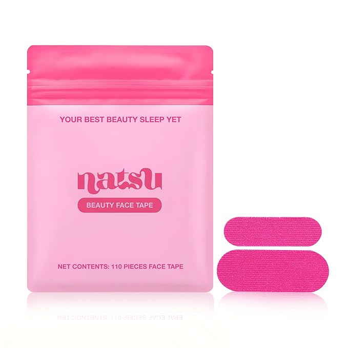 Anti Wrinkle Patches for Women - Forehead, Smile Line, Face Lifting Tape - Overnight Facial Lift - Pre-Cut Kinesiology Face Tape in 2 Sizes - Skin Safe, Latex-Free