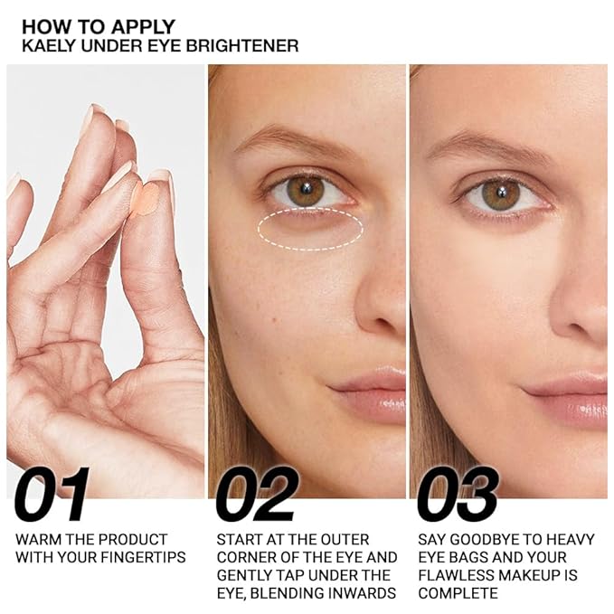 evpct 2Pcs under Eye Corrector Brightener Concealers for Older Women Dark Circles, under Eye Cream Pot Concealer Full Coverage Peach Color Corrector Makeup, Nourishing Waterproof, 07# Fair