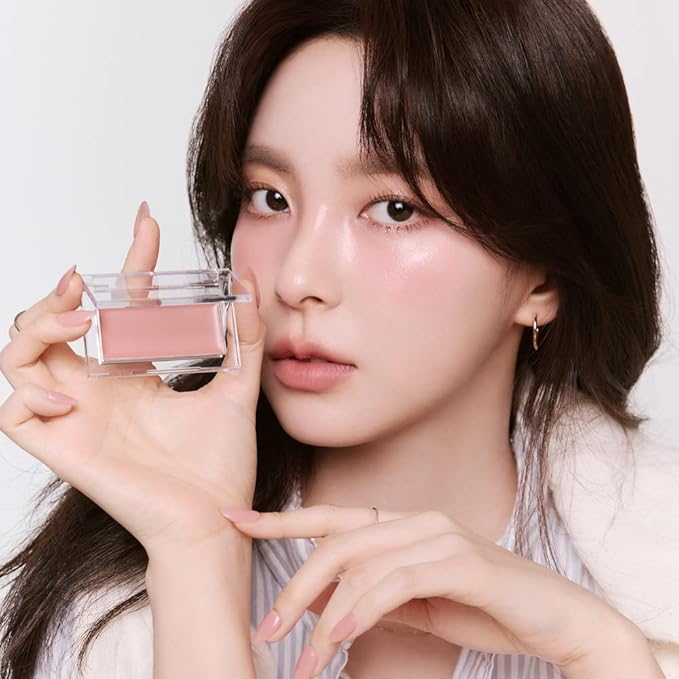 BBIA Ready To Wear Downy Cheek Cream Blush 8 Color - Creamy Blendable & Buildable Blush Dewy Texture & Matte Finish High Pigment Longlasting Lightweight Natural Face Makeup, 0.12oz (04 DOWNY LAVENDER)