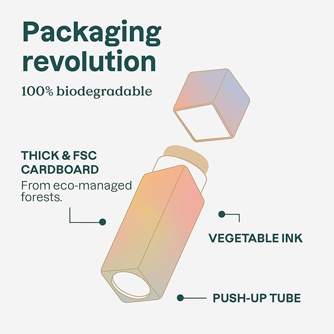 ATTITUDE Oceanly Tinted Oil Stick with SPF 30, EWG Verified, Plastic-Free, Broad Spectrum UVA/UVB Protection with Zinc Oxide, Universal Tint, Unscented, 0.3 Ounce