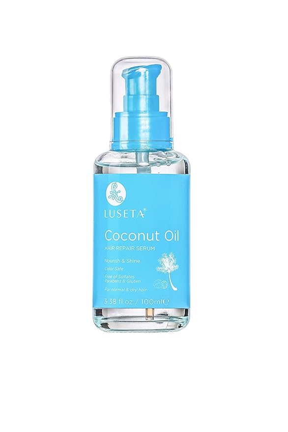Luseta Hair Oil Hair Repair Serum Coconut Argan Marula Oil Sulfate Free Paraben Free (Coconut Oil)