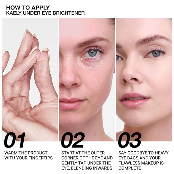 evpct Pink under Eye Corrector Brightener Concealers for older women Dark Circles, under Eye Cream Pot Concealer Full Coverage Peach Color Corrector Makeup Nourishing Waterproof, Light Rose