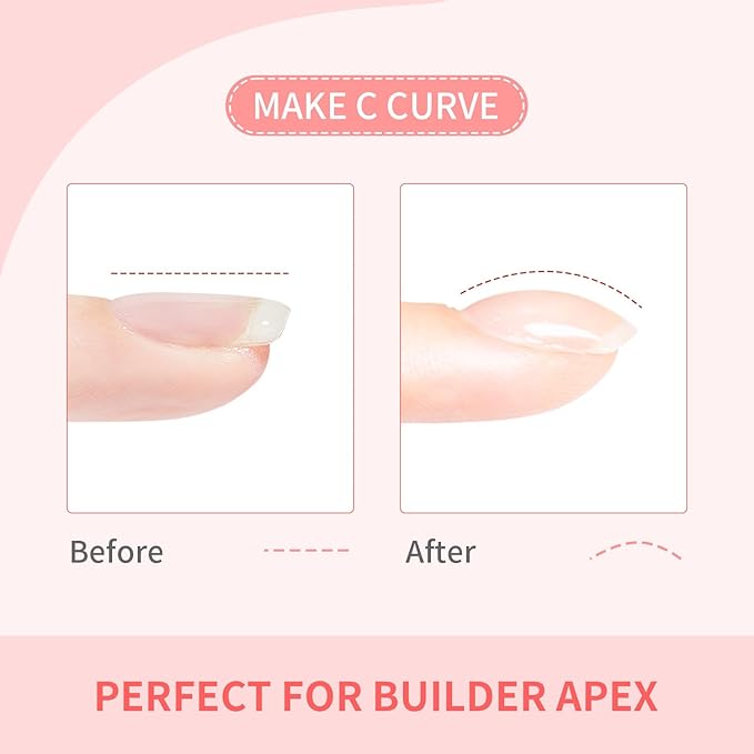 JODSONE 4 Bottles of 10 ML Capacity Builder Gel Nail Set Building Nail for Nail Apex and Extension Strengthener Hard Need to Cured By Nail Lamp