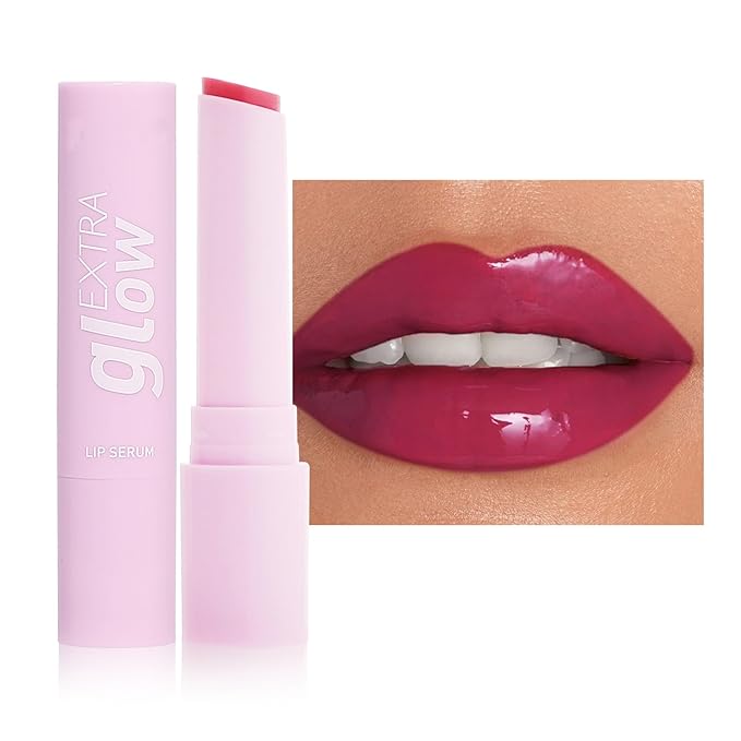 MAEPEOR Nourishing Lip Balm 8 Colors Smooth Moisturizing Lip Glow Gloss Non-Sticky and Long-lasting Hydrating Jelly Lip Balm for Women and Girls (Color 08)