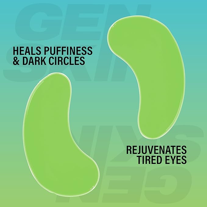 Eye Mask, Eye Masks for Dark Circles and Puffiness, Under Eye Mask with Hyaluronic Acid and Matcha Green Tea, Vegan and Cruelty-Free Under Eye Patches, Green Tea Eye Masks, 5-Pack