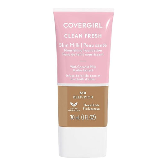 COVERGIRL, Clean Fresh Skin Milk Foundation, Rich/Deep, 1 Count