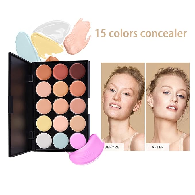 All-in-one Professional Makeup Set for Beginners, Cosmetic-Gift for Girl -Include Makeup Brush Set, Eyeshadow Palette, Powder puffs, Eyebrow Pencil, Mascara, Concealer, Lip Gloss Set -003