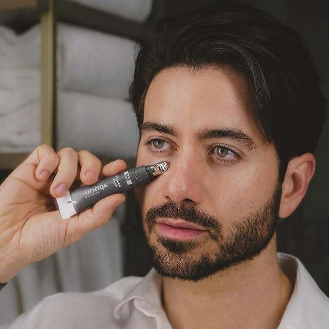 Apricus Eye Serum, Caffeine Peptide Formula, Lightweight Serum for Dark Circles, Puffiness and Fine Lines