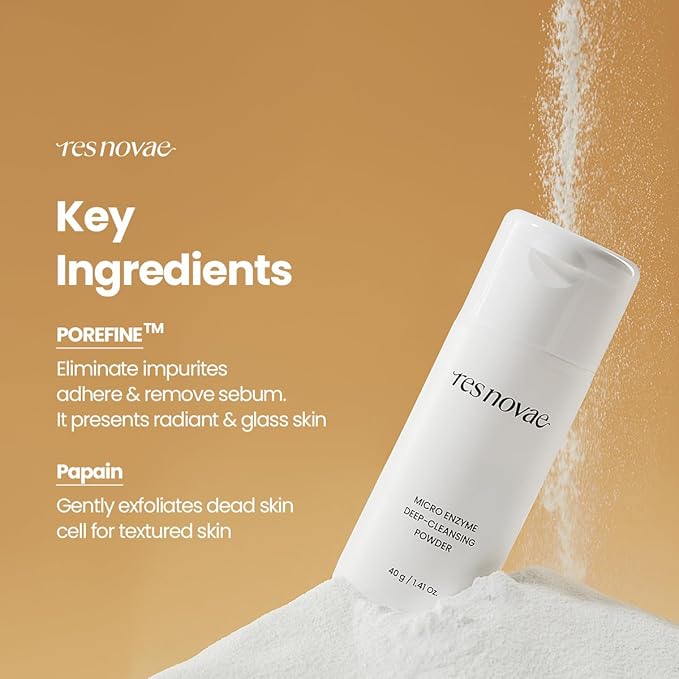 Enzyme Cleansing Powder – 15g (0.53 oz) – Purifies Pores, Removes Blackheads & Whiteheads, With Papain Enzyme for Smooth & Clear Skin | Low pH, Non-Irritating, For Sensitive Skin