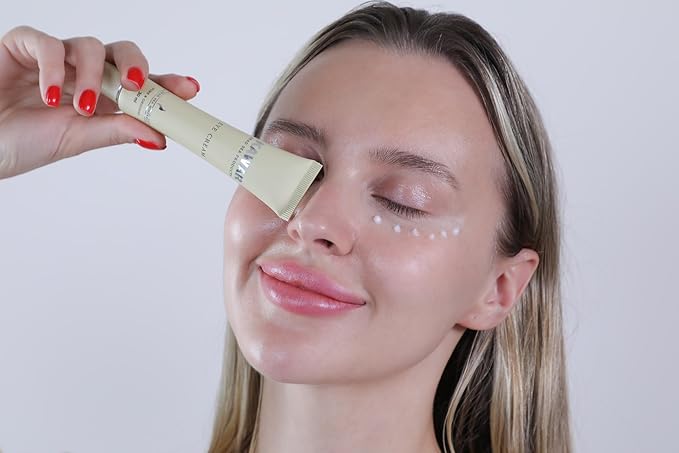 Dead Sea Eye Cream with Retinol, Collagen, Argan Oil & Caffeine, Targets Dark Circles, Puffiness & Fine Lines, Enriched with Dead Sea Minerals, Vegan Eye Cream for Women & Men, 1 oz