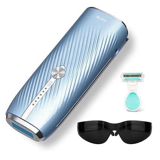 Blex Laser Hair Removal for Women and Men, IPL Hair Removal Device Effective in 2 Weeks, with Ultra-Fast 0.2s Light Emission, Comfortable and Painless, Sky Blue