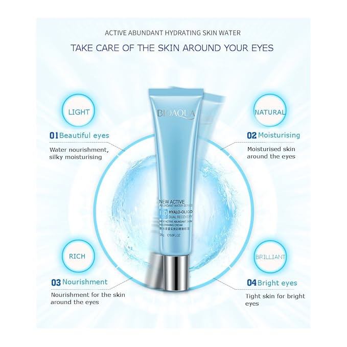 BIOAQUA New Active Abundant Water HYALO-OLIGO Dual Recovery Nourishing Natural Extract Cream 20g