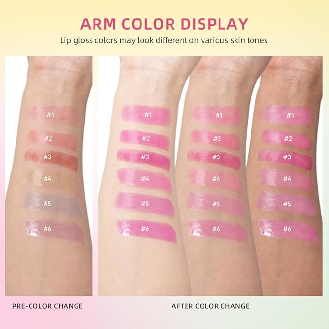 Juicy Lip Plump Shift, Click Melting Lip Balm Lasting Tint Hydrating & Nourishing Lip Care Moisturizer Glossy Color Changing Lip Gloss Non Sticky Lipstick Vegan Tinted Lip Balm (#4 Kiwifruit)