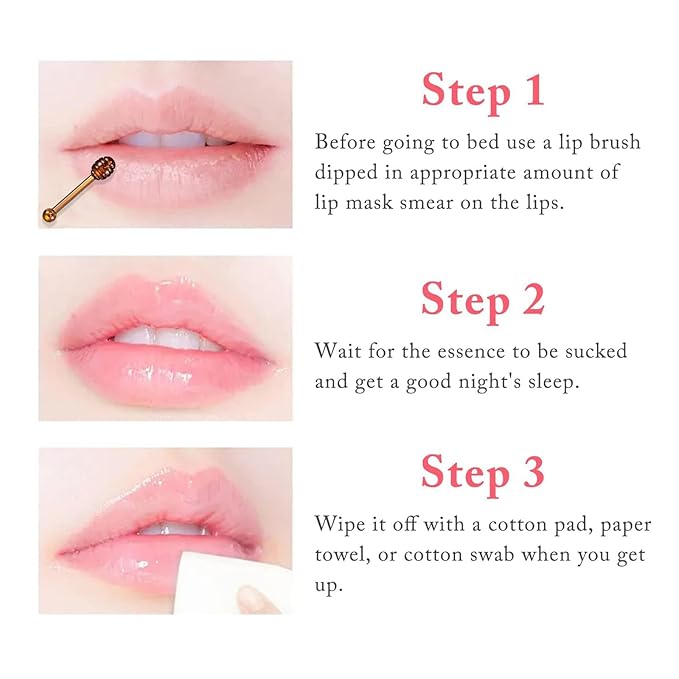 Bee Lip Balm Honey Pot, Lime Lip Mask,Lip Balm Moisturizing Lip Sleep Mask with Stick Hydrating & Prevention Dry and Cracked (Lime)