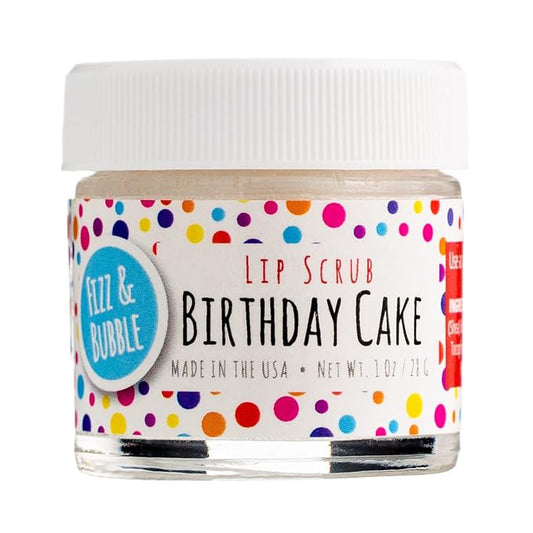 Premium Lip Scrub for Exfoliating, Moisturizing, and Repairing your Lips (Birthday Cake)