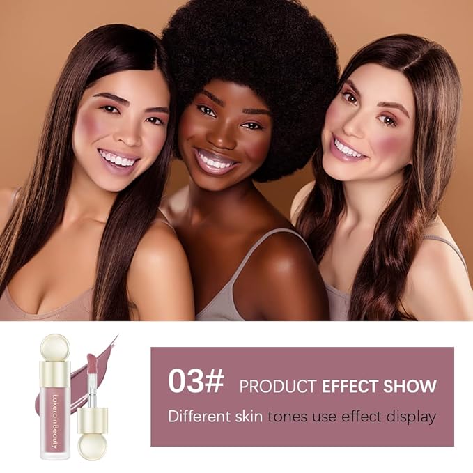 Liquid Blush, Cream Blush For Cheeks, Soft Pinch Liquid Blush, Skin Tint Blush Makeup, Easy To Blend And Color, Long-Lasting, Natural-Looking (03#)