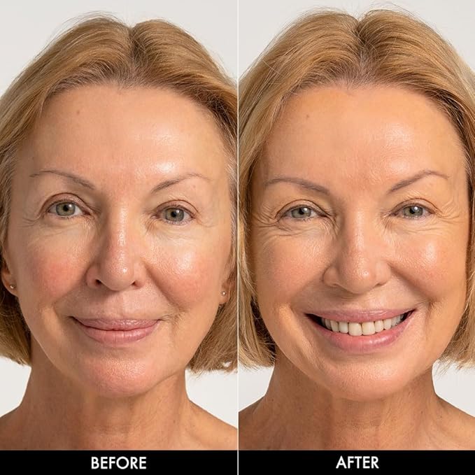 Jerome Alexander My Color Self Adjusting Full Coverage Foundation Makeup with Kabuki Brush (Medium)