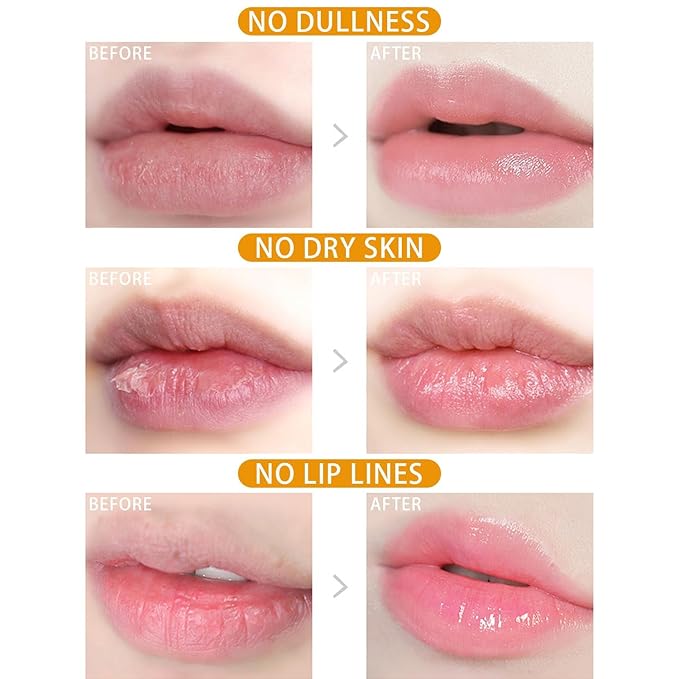 2 Pcs Bee Lip Balm Honey Pot, Lip Mask Overnight Honey Lip Balm Lip Exfoliate with Stick, Moisturizing Sleeping Lip Mask Day & Night Lip Care - Hydrate Repair Prevent Dry Cracked Scrub (2 Honey)