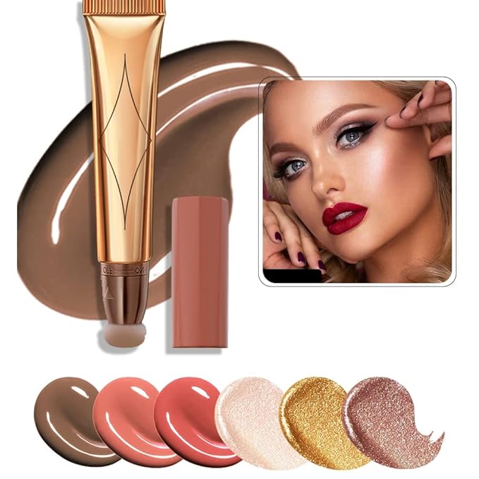 Contour Beauty Wand, Face Concealer Contouring With Halo Glow Liquid Filter Long Lasting & Smooth Matte Finish Liquid Illuminator Makeup Stick. (01- Contour)