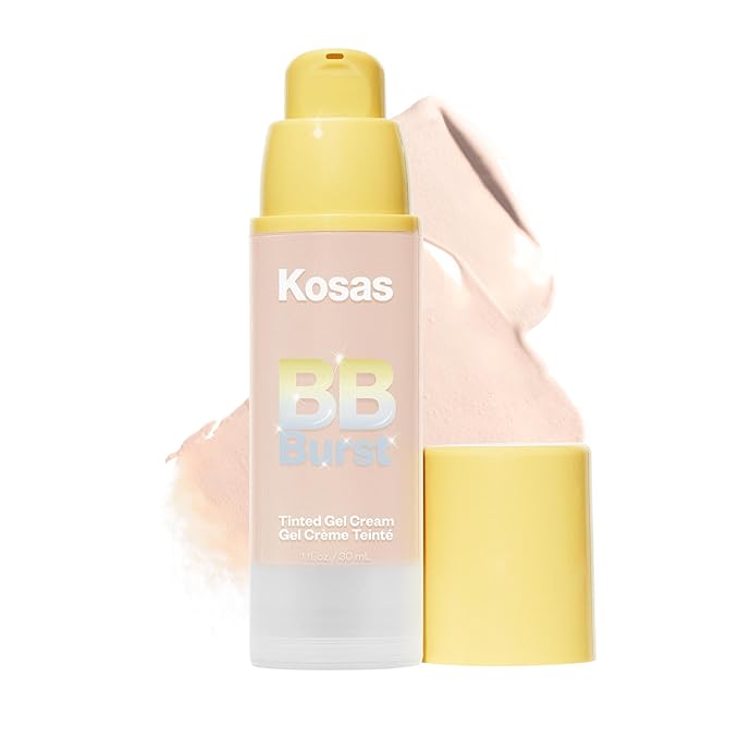 Kosas BB Burst Tinted Face Gel Cream - Supports Healthy Collagen, Smoothes Skin, Hydrates & Moisturizes - Lightweight Buildable Coverage - Very Light Cool 11, (1 Oz/30 ML)