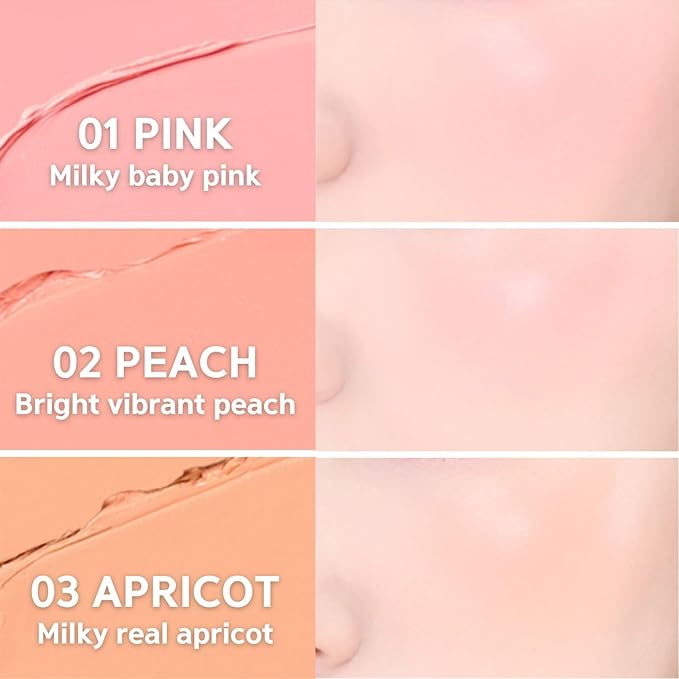 BBIA Ready To Wear Downy Cheek Cream Blush 8 Color - Creamy Blendable & Buildable Blush Dewy Texture & Matte Finish High Pigment Longlasting Lightweight Natural Face Makeup, 0.12oz (01 DOWNY PINK)